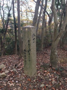享保の文字の見える丁石。